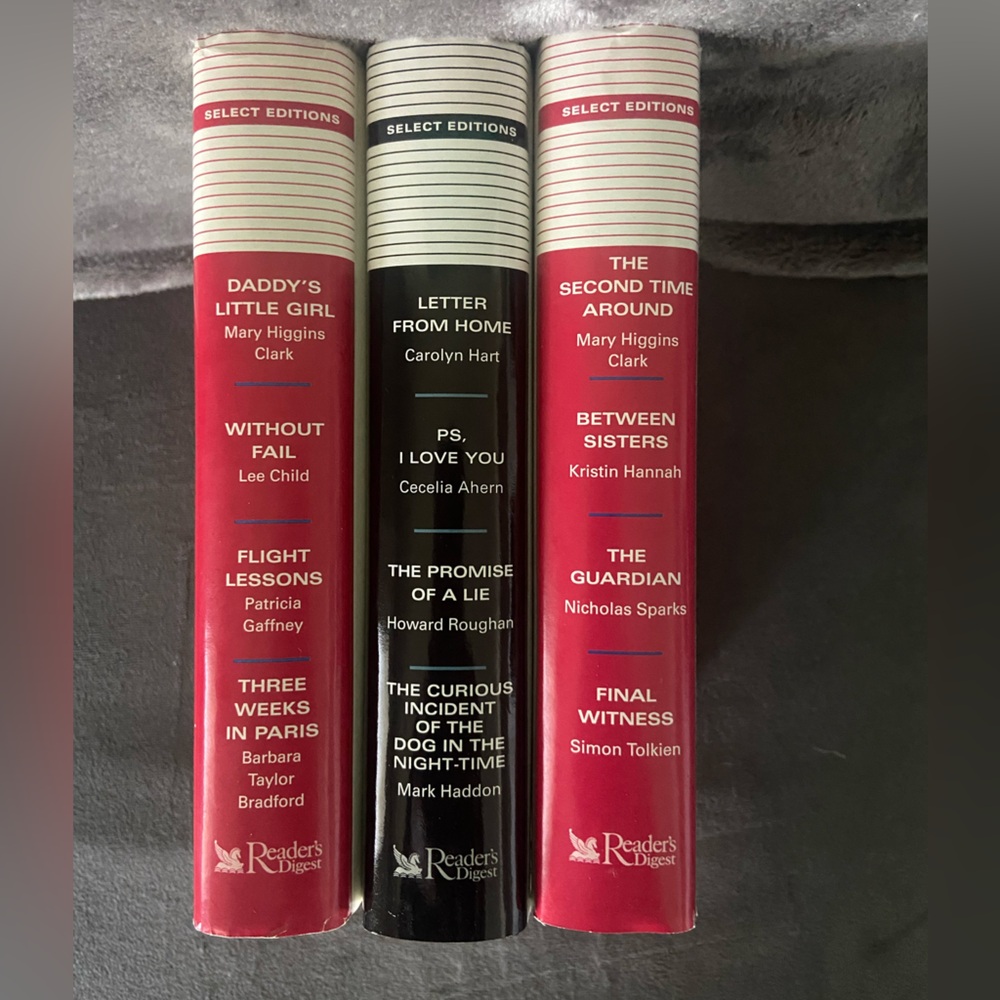Reader's Digest Select Editions Book Set
12 books in 3